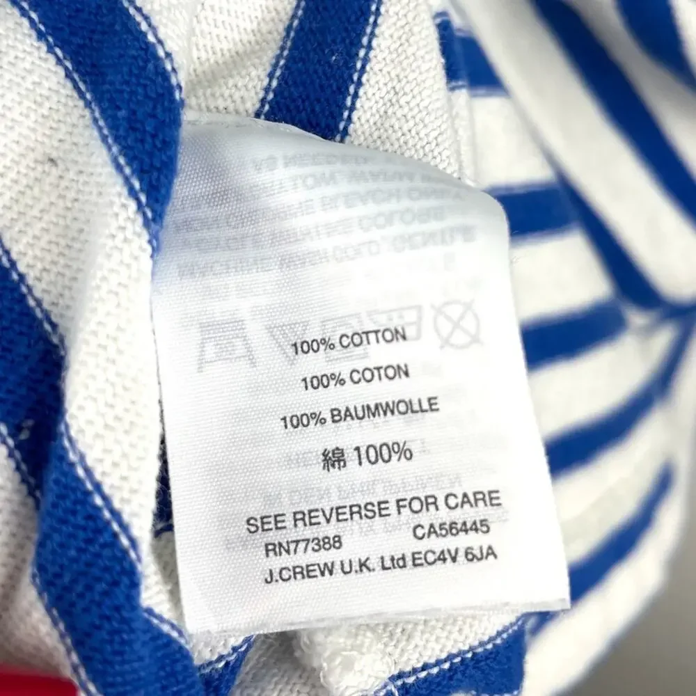 J. Crew Mock Neck Stripped Pullover Sz XS